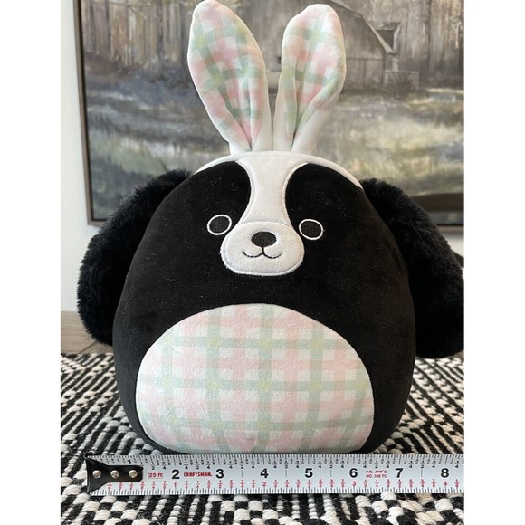 Squishmallow 8" Nathaniel Cocker Spaniel Dog Bunny Ears Easter Plush Retired - Picture 3 of 8